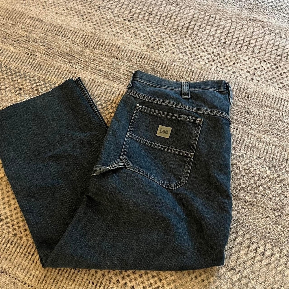 Men's denim utility cargo jeans 40x30 civic Lee industrial biker